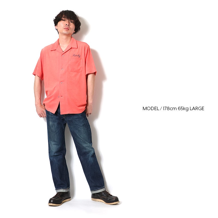 HOUSTON / ヒューストン 41322 PILE BOWLING SHIRT(JERSEY DEVIL