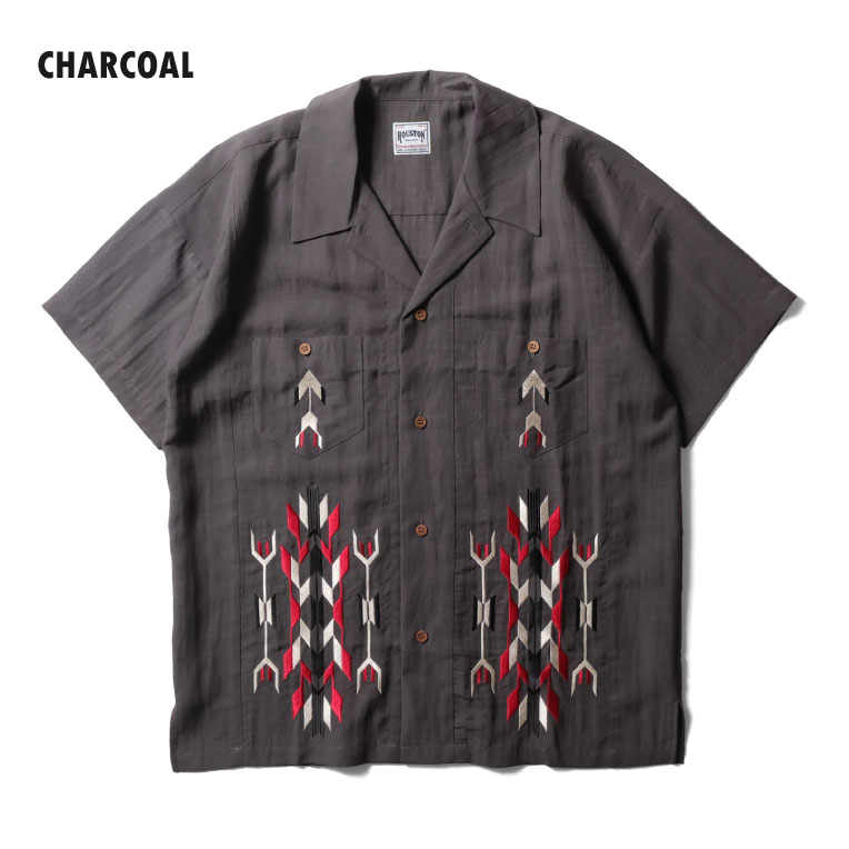 ウェア・シャツ HOUSTON shits HOUSTON / ヒューストン 41330 LINEN CHIMAYO SHIRT / リネンチマヨ