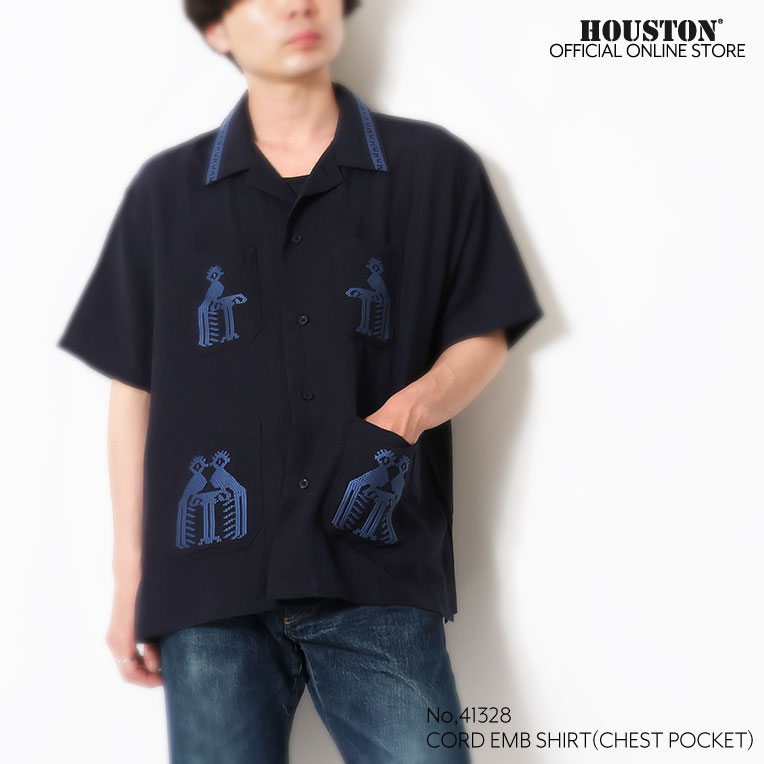 HOUSTON / ヒューストン 41333 LINEN GUATEMALA SHIRT / リネン