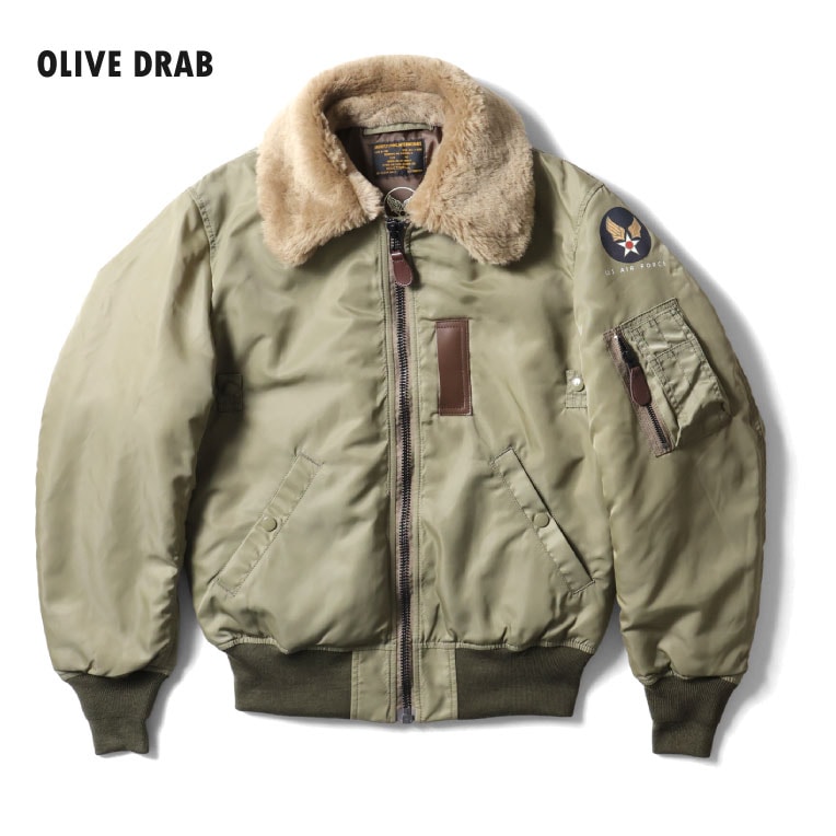 HOUSTON B-15 フライトジャケット オリーブ size 40R HOUSTON B-15 フライトジャケット オリーブ size 40R - メルカリ