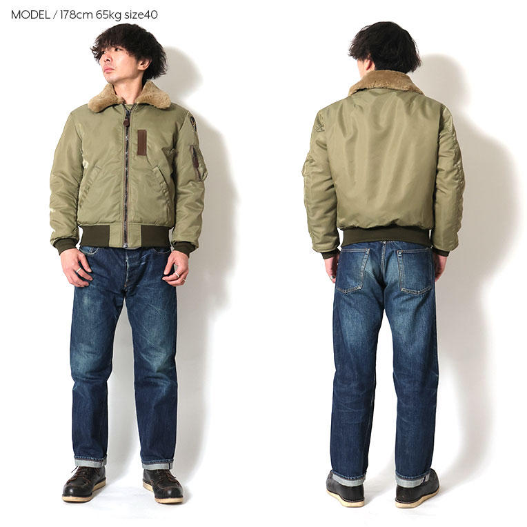 HOUSTON / ヒューストン 5001 B-15B FLIGHT JACKET / B-15Bフライト