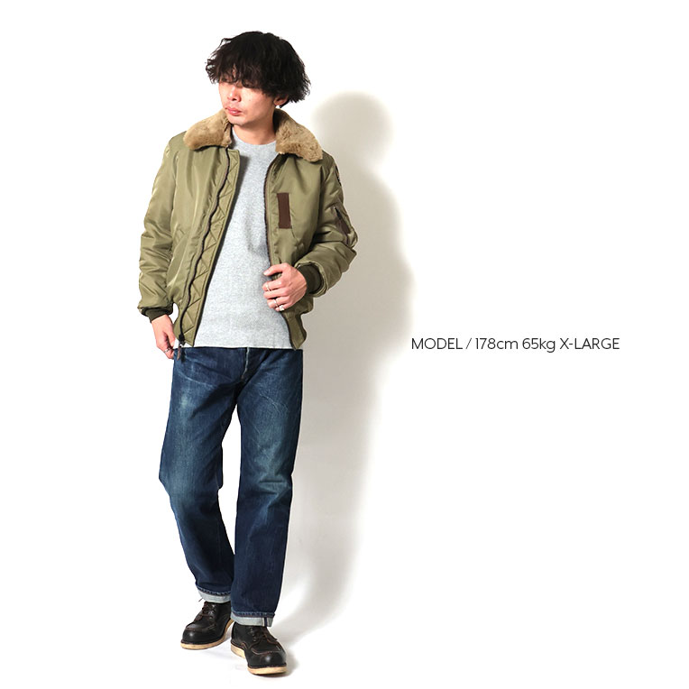 HOUSTON ヒューストン B-15B フライトジャケット 5001 HOUSTON / ヒューストン 5001 B-15B FLIGHT JACKET / B-15Bフライト