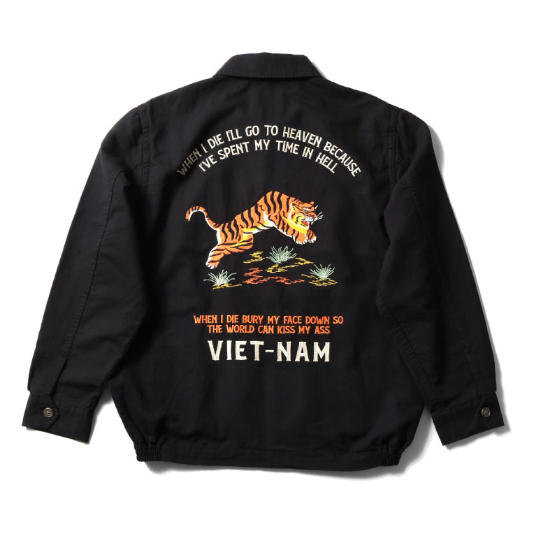 HOUSTON / ヒューストン 51593 COTTON LINEN VIETNAM JACKET(TIGER