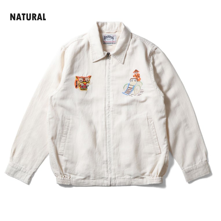 HOUSTON / ヒューストン 51593 COTTON LINEN VIETNAM JACKET(TIGER