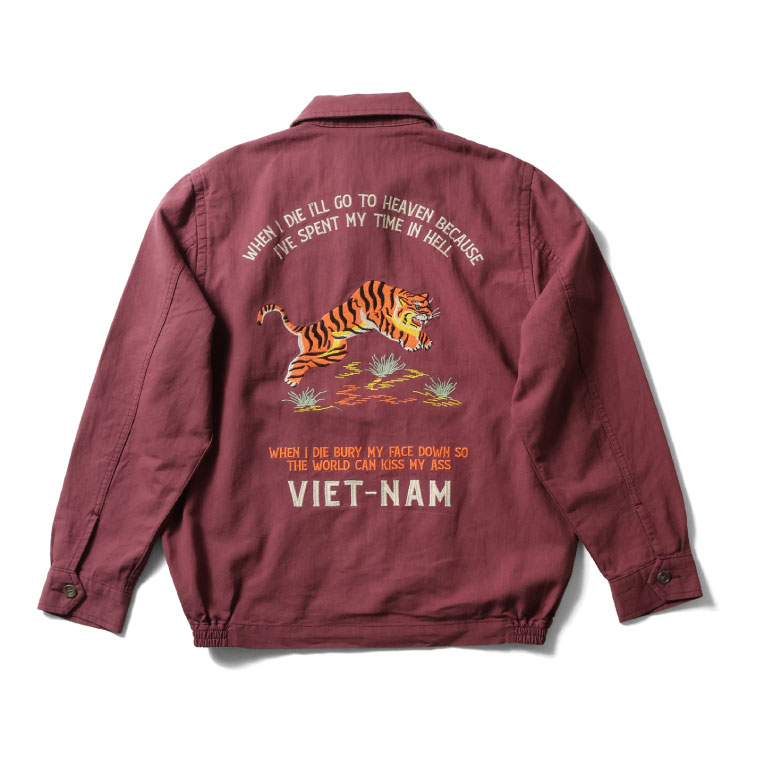 HOUSTON / ヒューストン 51593 COTTON LINEN VIETNAM JACKET(TIGER