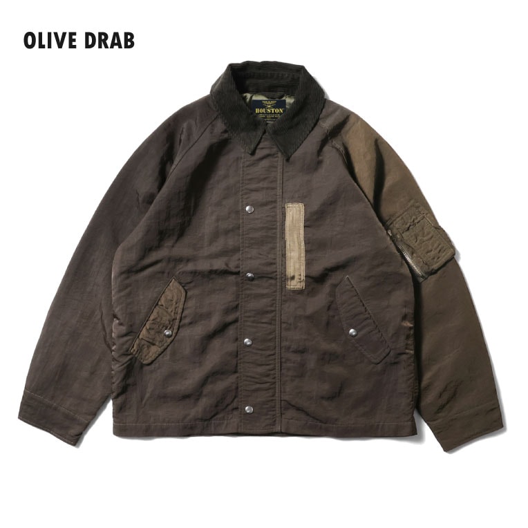 HOUSTON / ヒューストン 51599 GARMENT DYE NYLON HUNTING JACKET
