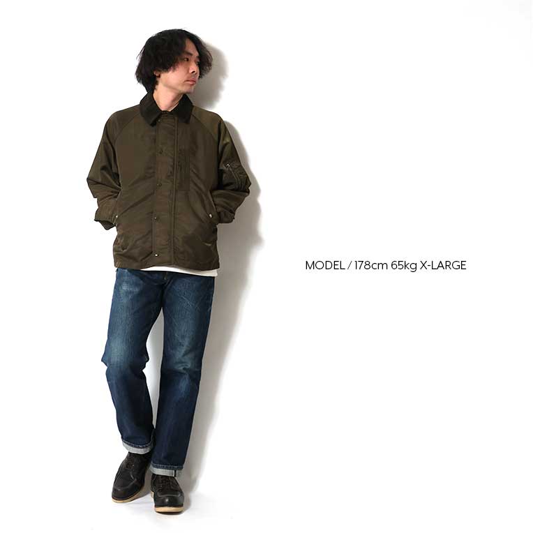 HOUSTON / ヒューストン 51599 GARMENT DYE NYLON HUNTING JACKET