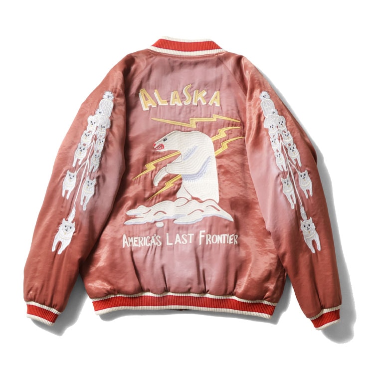 HOUSTON / ヒューストン 51603 USED FINISHING SOUVENIR JACKET(ALASKA