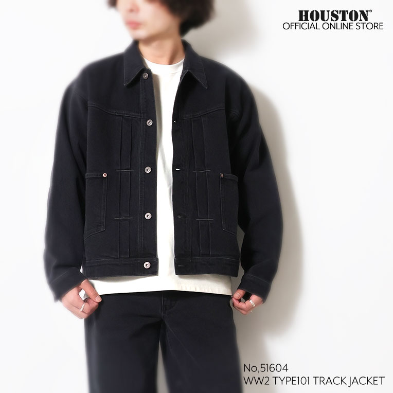 HOUSTON / ヒューストン 51604 CONE DENIM WW2 TYPE101 TRACK JACKET