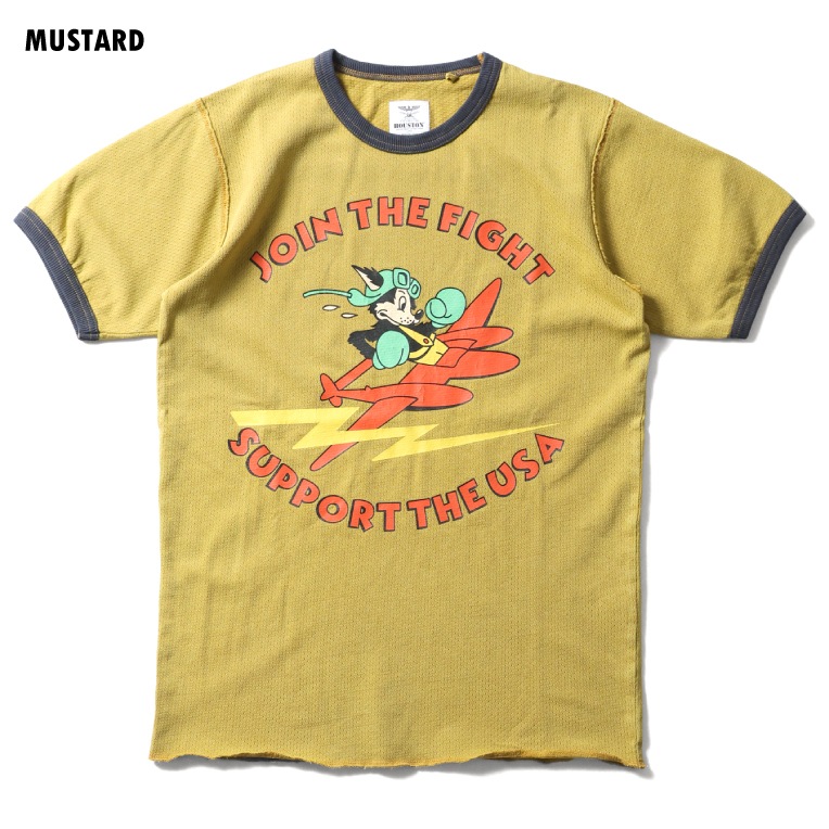 HOUSTON / ヒューストン 22401 MESH PRINT TEE (JOIN THE FIGHT