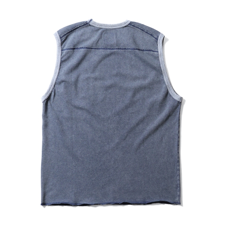 HOUSTON / ヒューストン 22406 MESH SLEEVELESS POCKET TEE / メッシュ