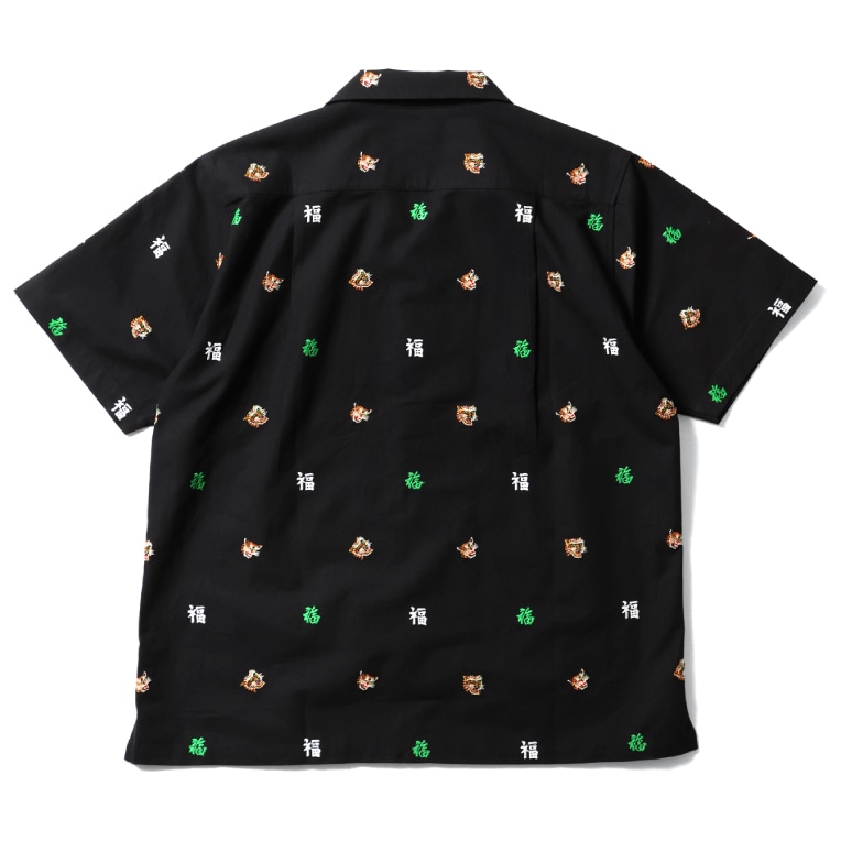 HOUSTON / ヒューストン 41344 OXFORD EMBROIDERY S/S SHIRT (VIETNAM