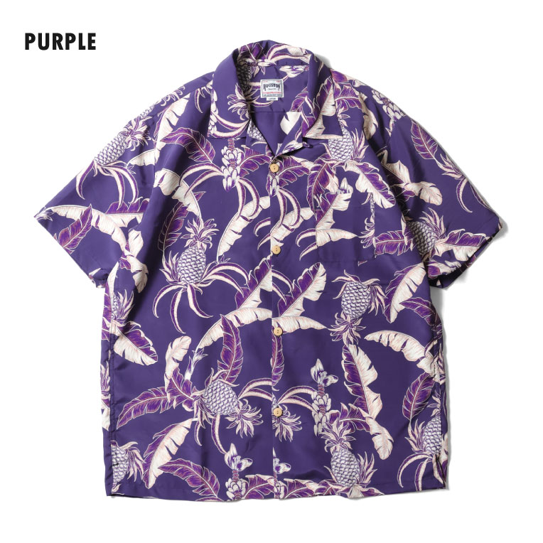 HOUSTON / ヒューストン 41351 ALOHA SHIRT (PINEAPPLE) / アロハ HOUSTON / ヒューストン 41351 ALOHA SHIRT (PINEAPPLE) / アロハ