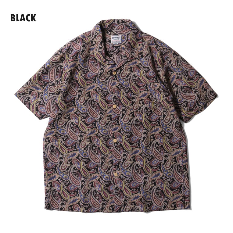 HOUSTON / ヒューストン 41352 ALOHA SHIRT (PAISLEY) / アロハシャツ