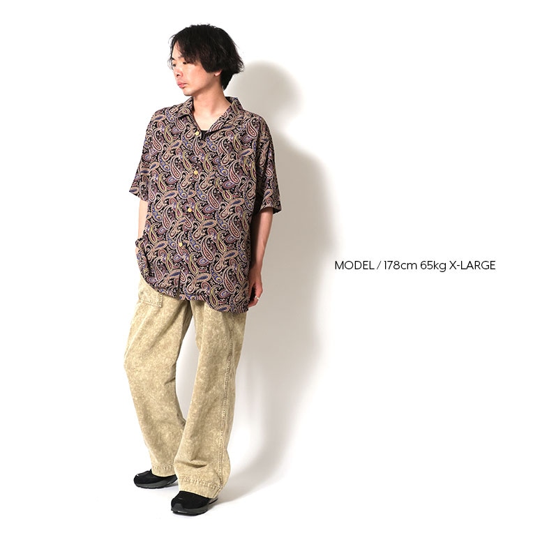 HOUSTON / ヒューストン 41352 ALOHA SHIRT (PAISLEY) / アロハシャツ