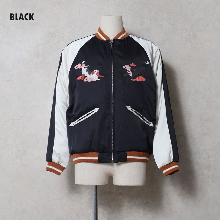 HOUSTON / ヒューストン 51614 RAYON SOUVENIR JACKET (百猫