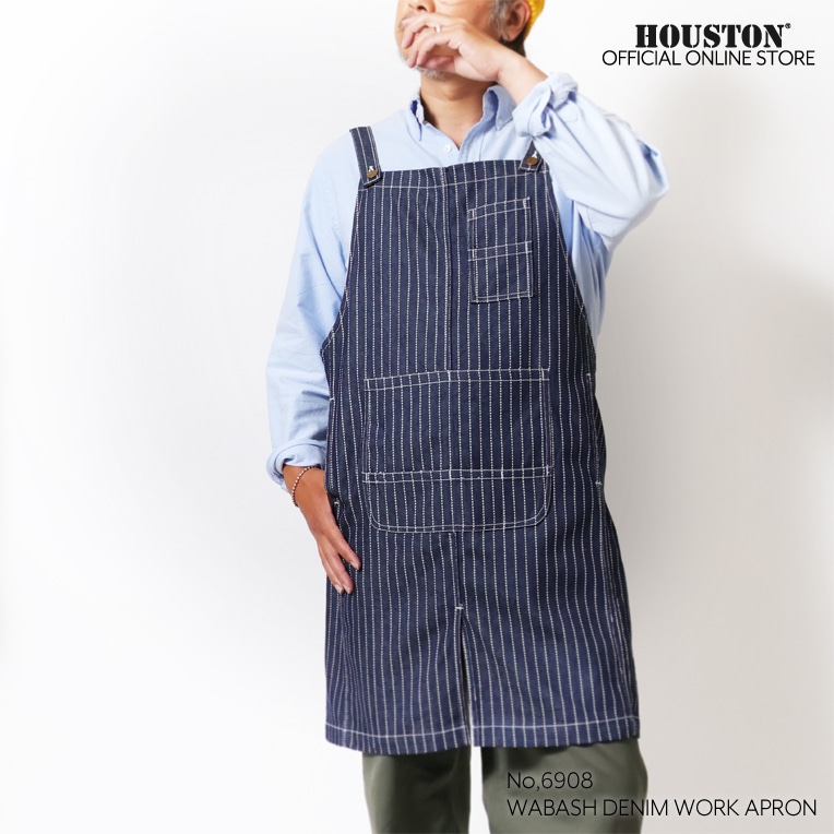 HOUSTON / ヒューストン 6908 WABASH DENIM WORK APRON / ウォバッシュ