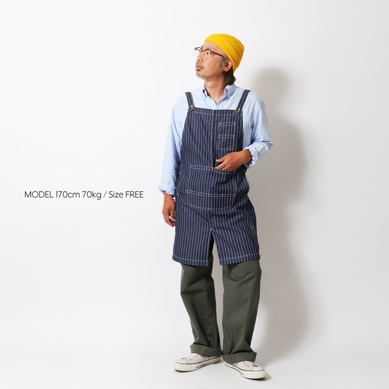 HOUSTON / ヒューストン 6908 WABASH DENIM WORK APRON / ウォバッシュ