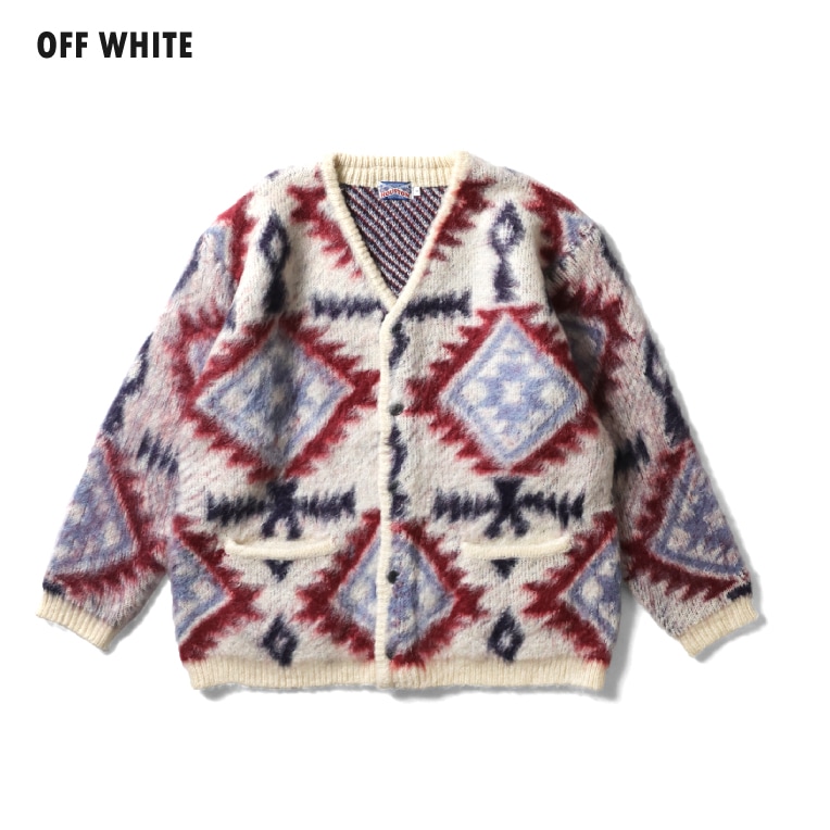 【HOUSTON /ヒューストン】 モヘアカーディガン M HOUSTON ヒューストン モヘアタッチカーディガン UNIVERD72