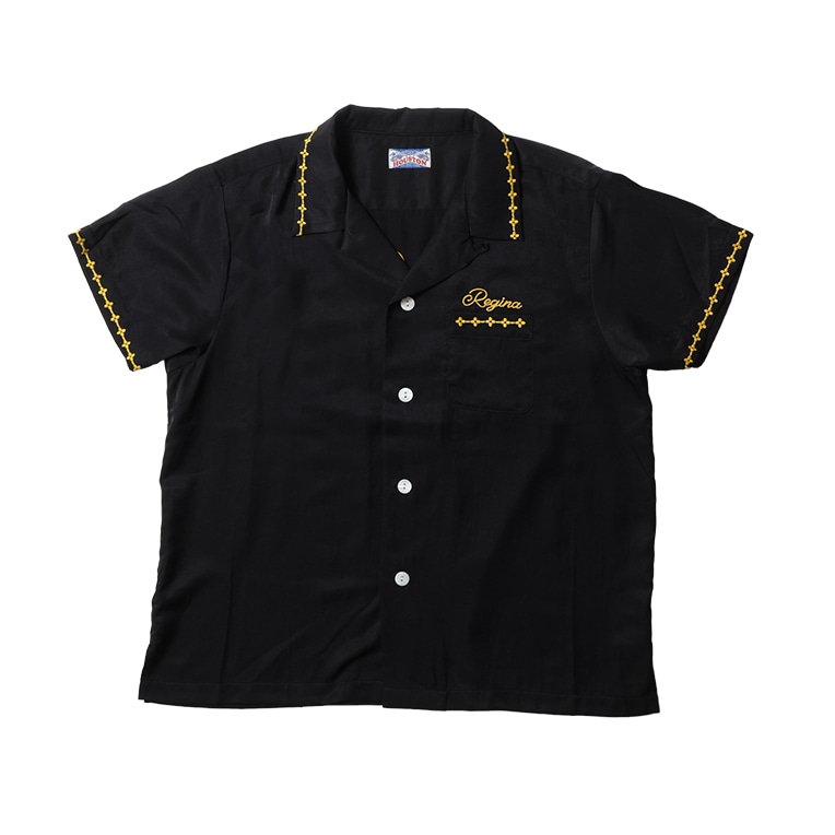 HOUSTON woman / ヒューストン ウーマン 4046W BOWLING SHIRT (APPLE