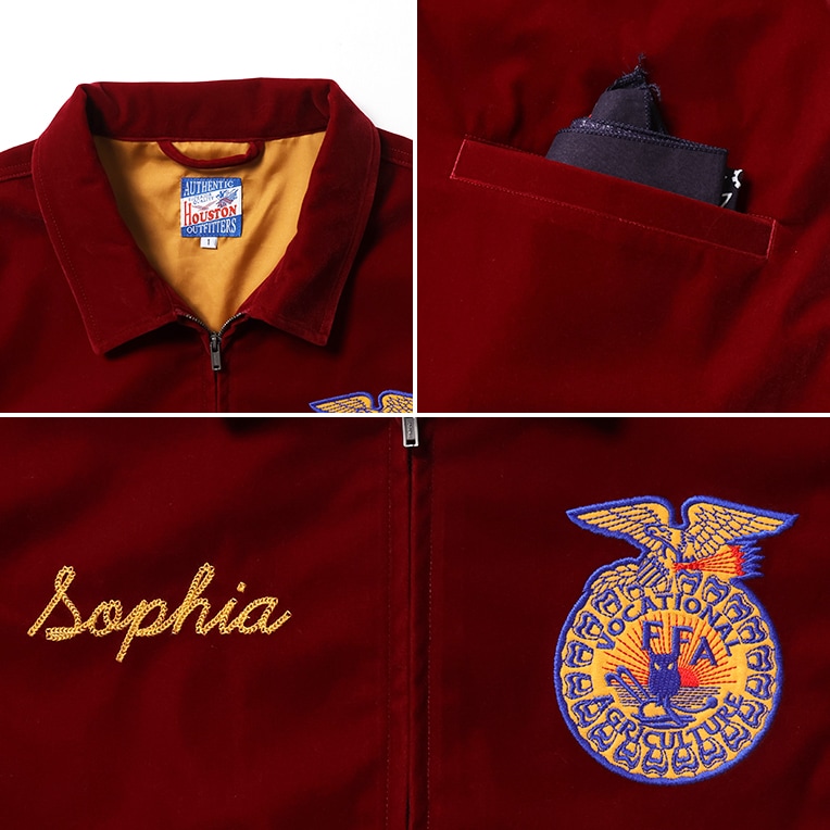 HOUSTON woman / ヒューストン ウーマン 5035W VELVETEEN FFA JACKET