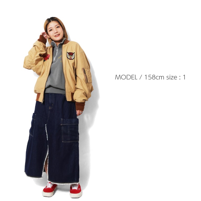 HOUSTON woman / ヒューストン ウーマン 5036W BACK SATIN EMBROIDERY