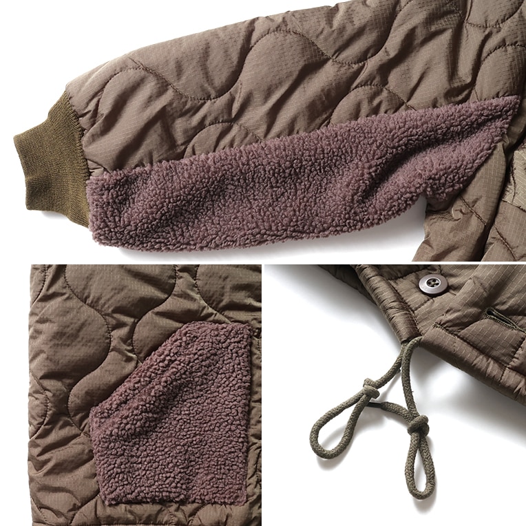 新品　bon bon copine ジャンパー　リバーシブル　定価1万8360円 KANGOL/カンゴール別注 オーバーサイズ パイピング ボアブルゾン