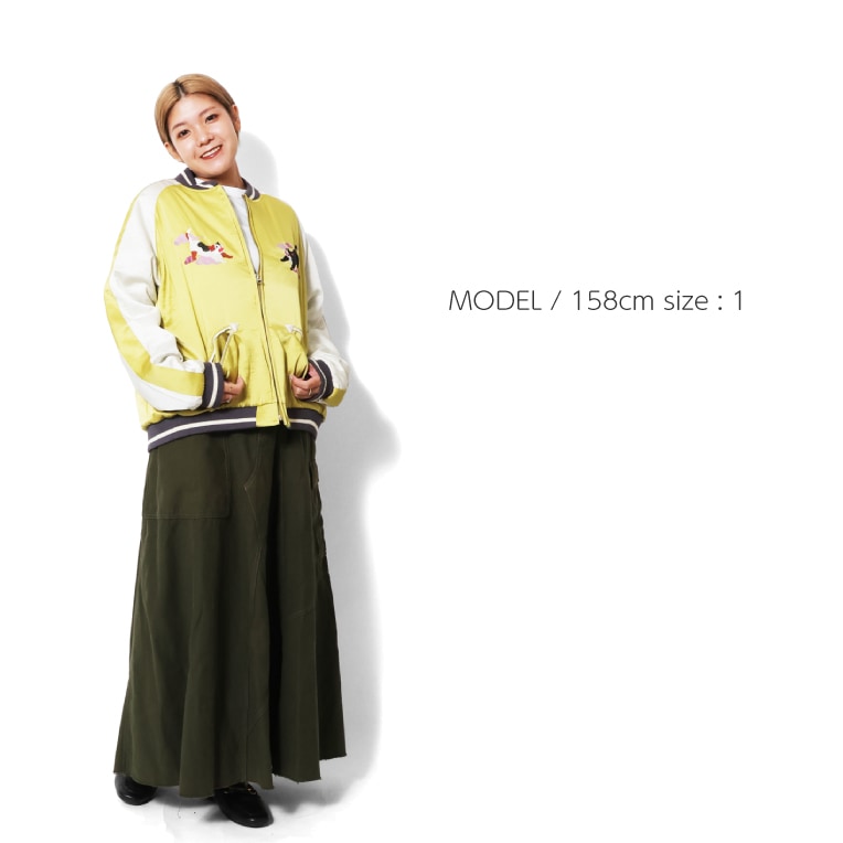 w*u様 HOUSTON レーヨンスーベニアジャケット イエロー XLサイズ w*u様 HOUSTON レーヨンスーベニアジャケット イエロー XLサイズ