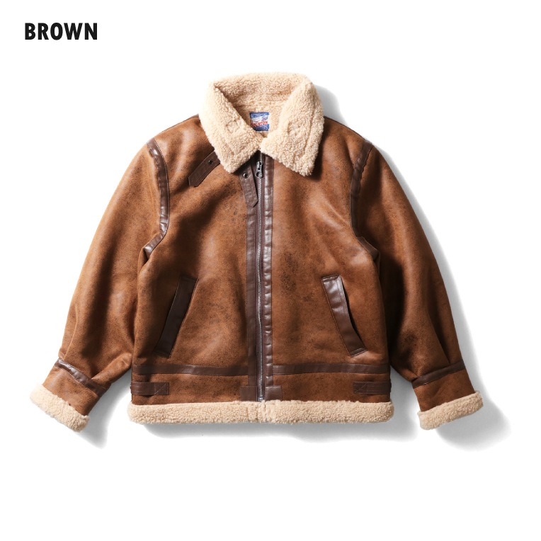 HOUSTON woman / ヒューストン ウーマン 5045W FAKE MOUTON B-3 JACKET