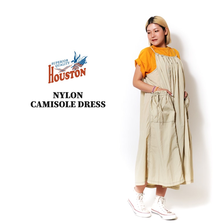 HOUSTON woman / ヒューストン ウーマン 4052W NYLON CAMISOLE DRESS