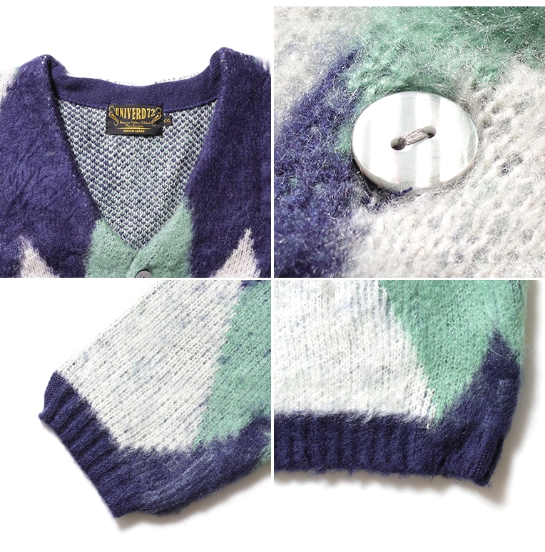 UNIVERD72 / ユニバード 22135 MOHAIR TOUCH CARDIGAN (DIAMOND