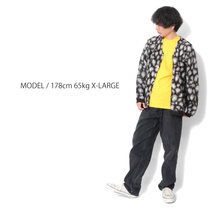 UNIVERD72 / ユニバード 22137 MOHAIR TOUCH CARDIGAN (LEOPARD