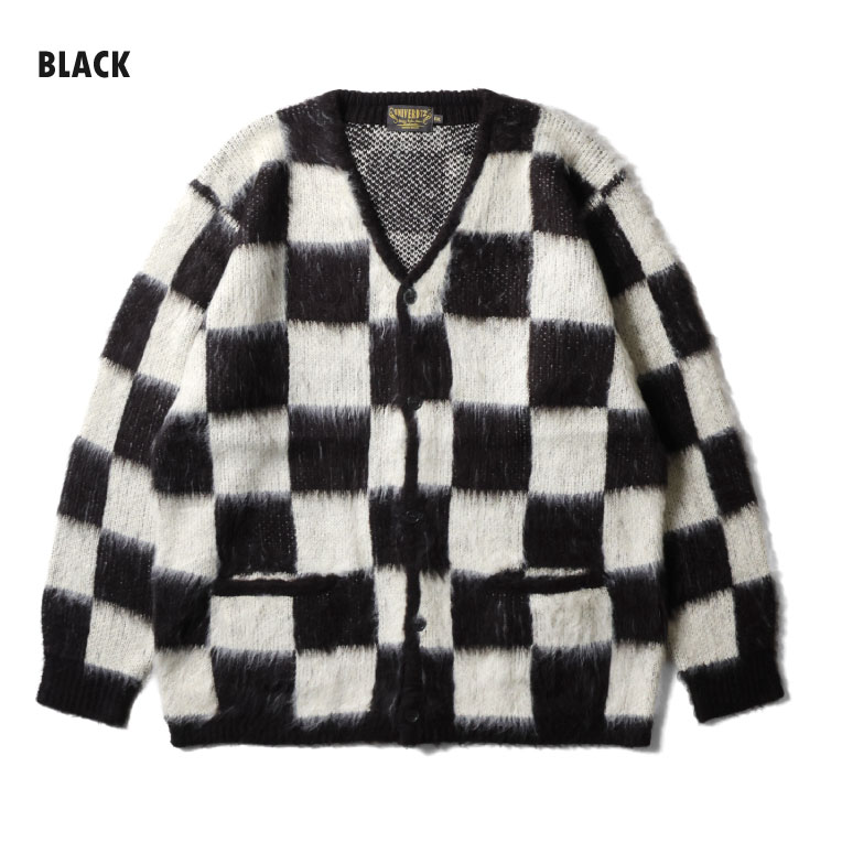UNIVERD72 / ユニバード72 22330 MOHAIR TOUCH CARDIGAN(CHECKERD FLAG