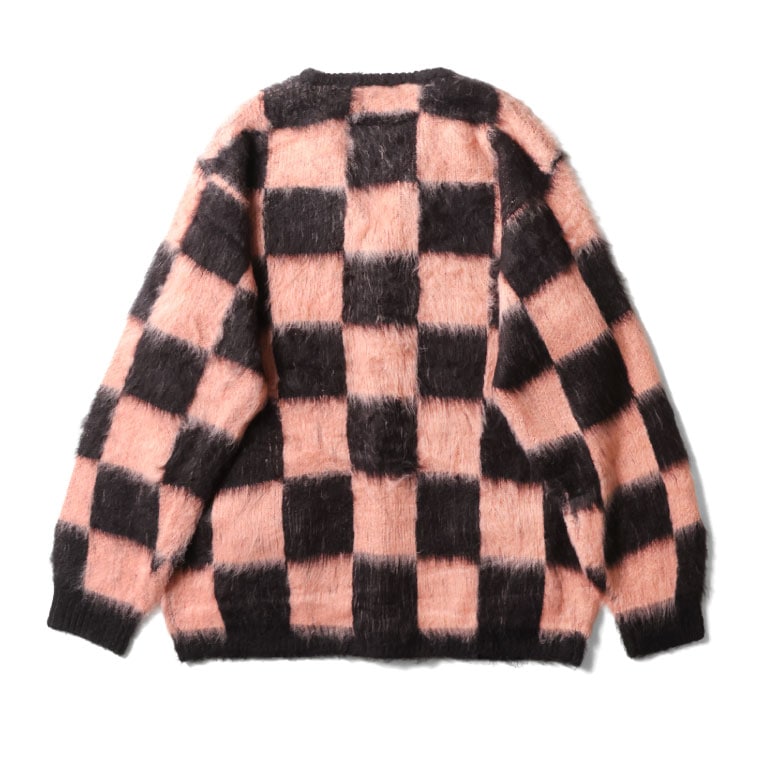 UNIVERD72 / ユニバード72 22330 MOHAIR TOUCH CARDIGAN(CHECKERD FLAG