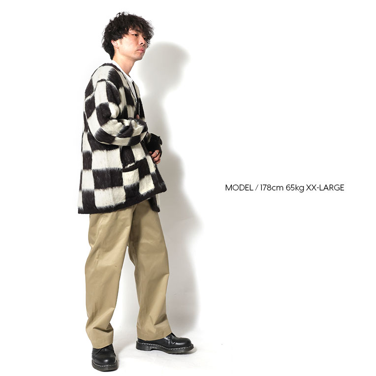 UNIVERD72 / ユニバード72 22330 MOHAIR TOUCH CARDIGAN(CHECKERD FLAG