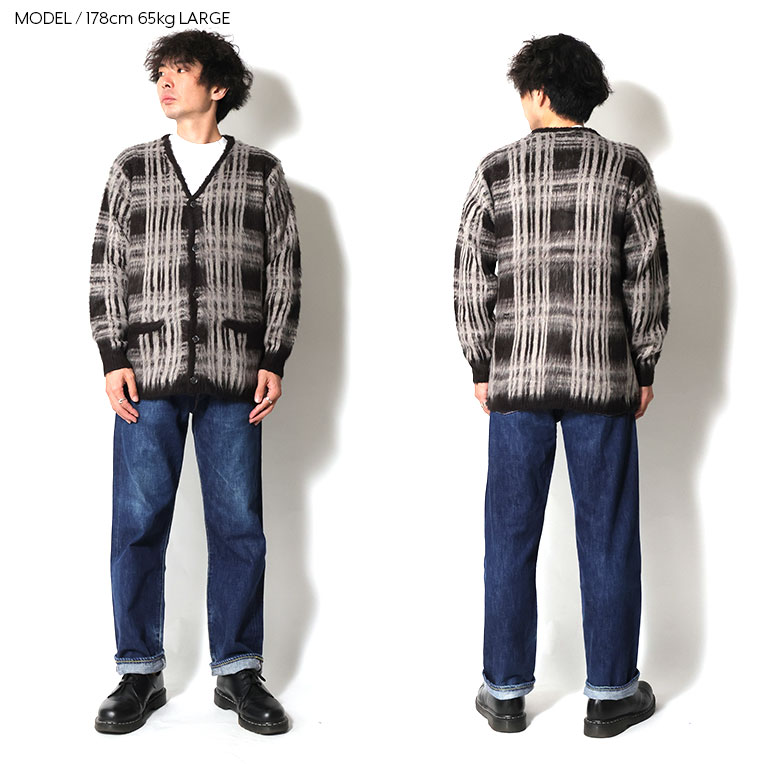 UNIVERD72 / ユニバード72 22331 MOHAIR TOUCH CARDIGAN(CHECK