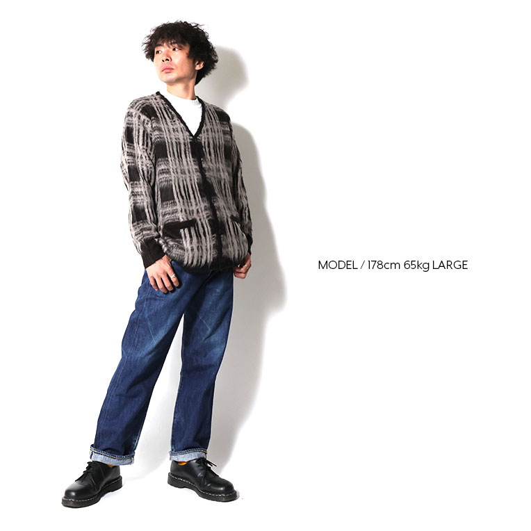 UNIVERD72 / ユニバード72 22331 MOHAIR TOUCH CARDIGAN(CHECK
