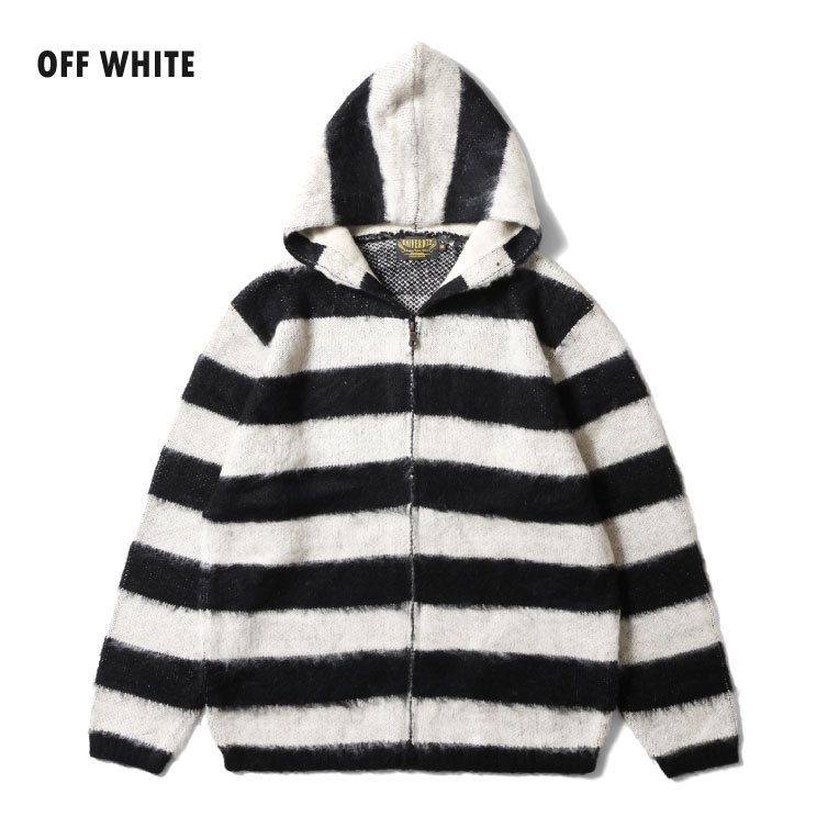UNIVERD72 / ユニバード72 22335 MOHAIR TOUCH ZIP PARKA(BORDER