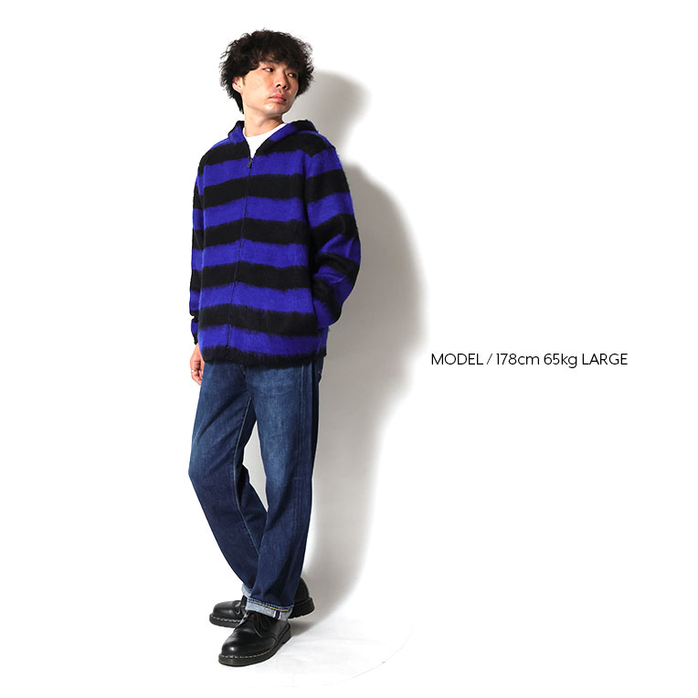 UNIVERD72 / ユニバード72 22335 MOHAIR TOUCH ZIP PARKA(BORDER