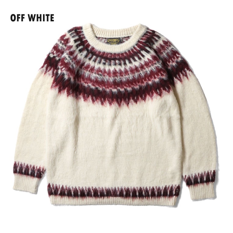 TAKUYA∞着用OFF-WHITEグレー ブラッシュ モヘア セーター TAKUYA
