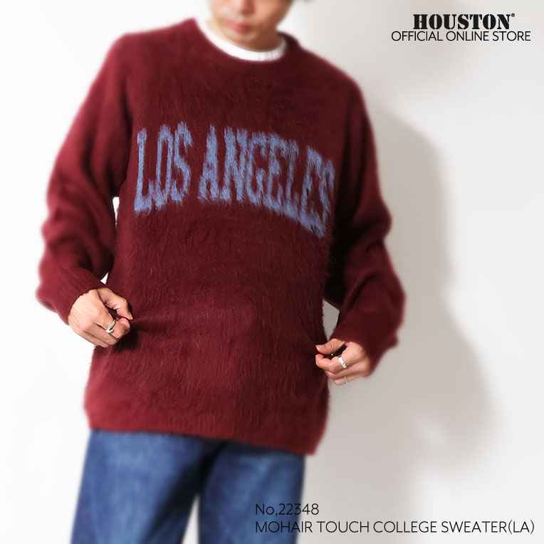 UNIVERD72 / ユニバード72 22348 MOHAIR TOUCH COLLEGE SWEATER(LA