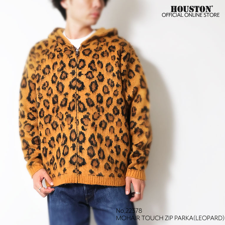 UNIVERD72 / ユニバード72 22378 MOHAIR TOUCH ZIP PARKA(LEOPARD