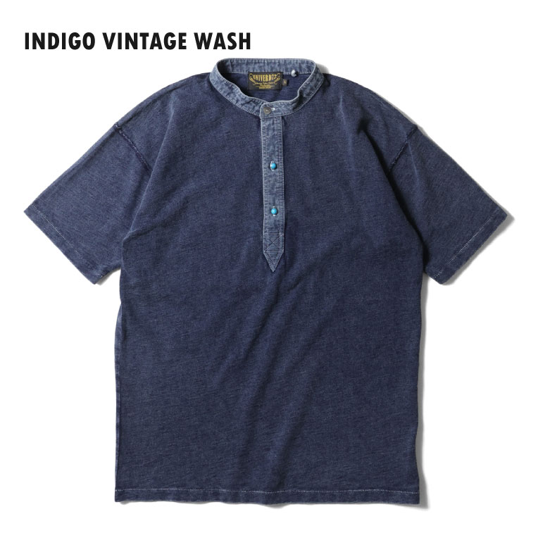 UNIVERD72 / ユニバード72 22404 INDIGO H/N TEE / インディゴヘンリー