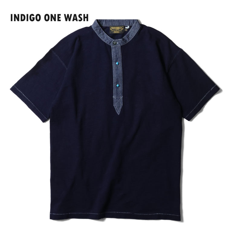 UNIVERD72 / ユニバード72 22404 INDIGO H/N TEE / インディゴヘンリー