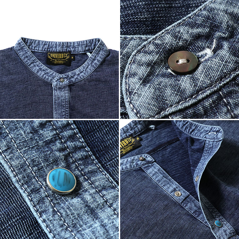 UNIVERD72 / ユニバード72 22404 INDIGO H/N TEE / インディゴヘンリー