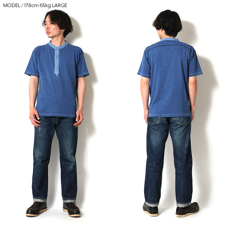 UNIVERD72 / ユニバード72 22404 INDIGO H/N TEE / インディゴヘンリー