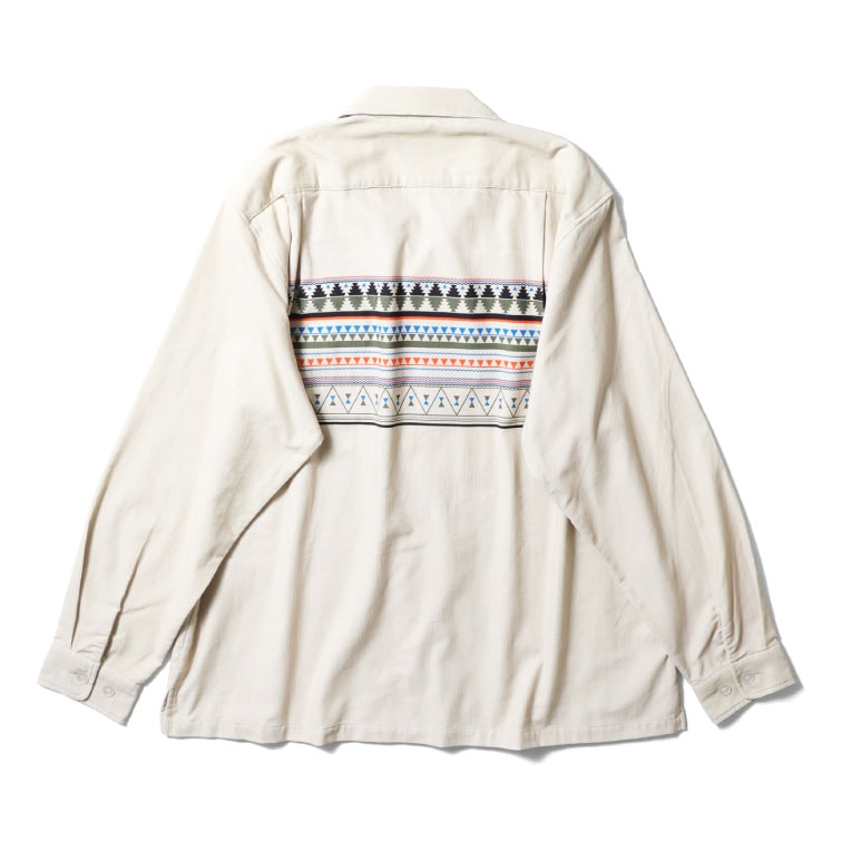 UNIVERD72 / ユニバード72 41263 PRINT CORDUROY SHIRT(NATIVE