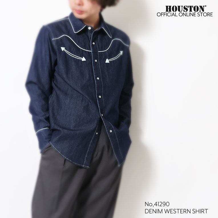 UNIVERD72 / ユニバード72 41290 DENIM WESTERN SHIRT / デニム