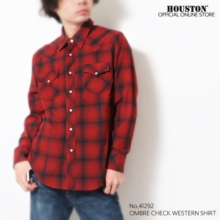 UNIVERD72 / ユニバード72 41292 OMBRE CHECK WESTERN SHIRT