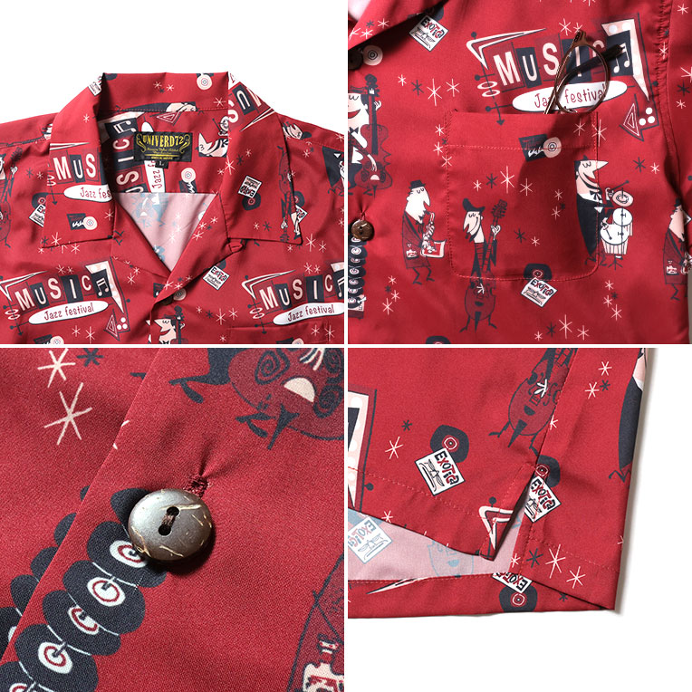 UNIVERD72 / ユニバード72 41337 DRY ALOHA SHIRT (JAZZ) / アロハ